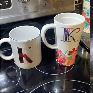 2 “K” Coffee Mugs